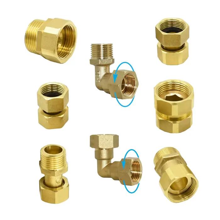 Connecteur de filetage mâle femelle en laiton G1/2 G3/4 G1