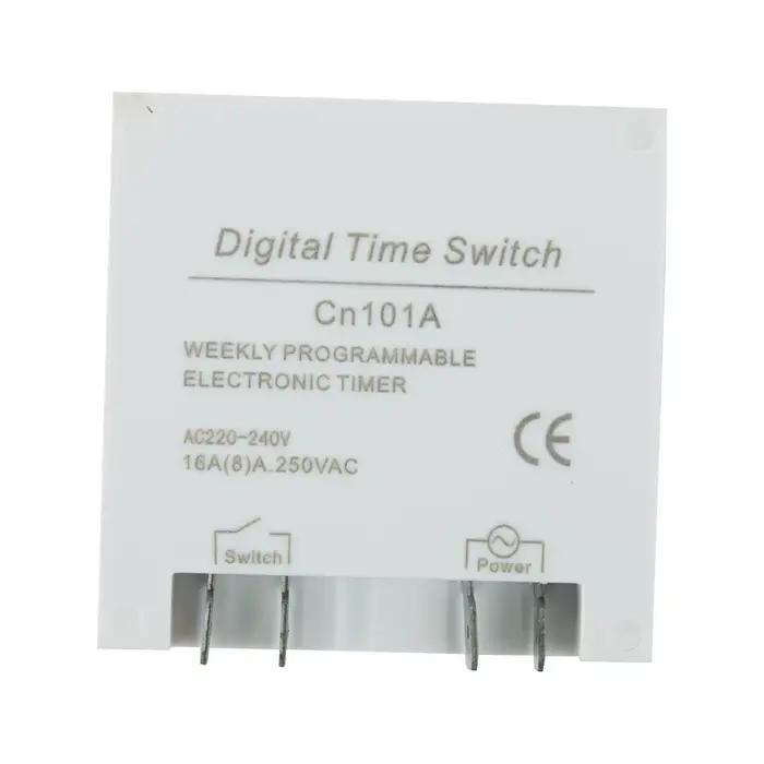 Minuterie numérique pour système HVAC 12V 16A AC DC avec affichage précis et choix de couleur Noir Vert ou Blanc pour chauffage et ventilation