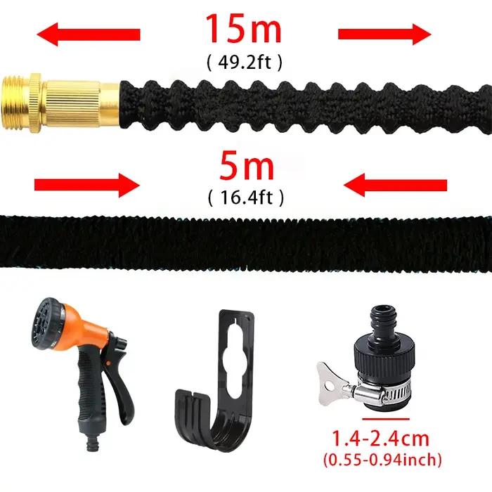 Tuyau d'arrosage extensible pour jardin, flexible et résistant, multi-longueur, multi-couleurs, idéal pour l'arrosage, lavage de voiture et nettoyage de terrasse