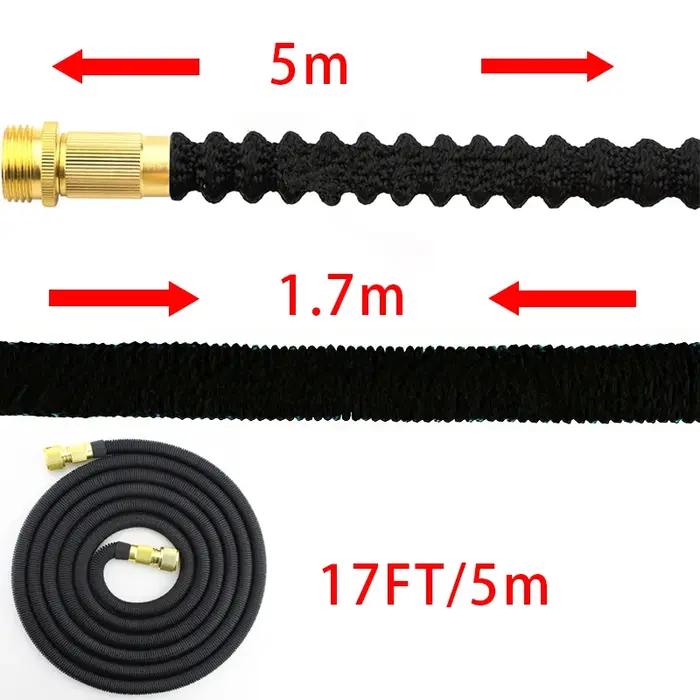 Tuyau d'arrosage extensible-noyau en latex à 4 couches de résistance supérieure robuste-connecteurs en laiton extra