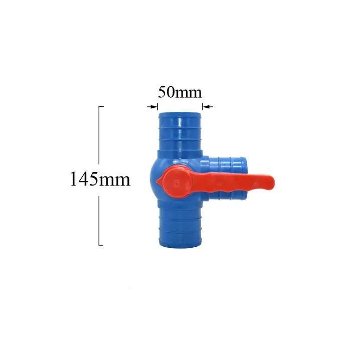 Connecteurs d'eau de jardin en plastique robustes avec vanne à bille pour système d'irrigation efficace et durable occasions spéciales jardinage