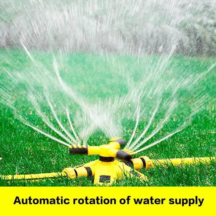 Arroseur rotatif automatique 360° pour jardin, irrigation uniforme, conception stable et ergonomique, idéal pour pelouses et jardins résidentiels occasions spéciales