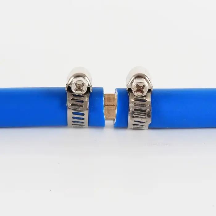 Raccord de tuyau droit en laiton pour systèmes de plomberie et accessoires pneumatiques polyvalents avec barbe égale et finition carrée pour une utilisation facile