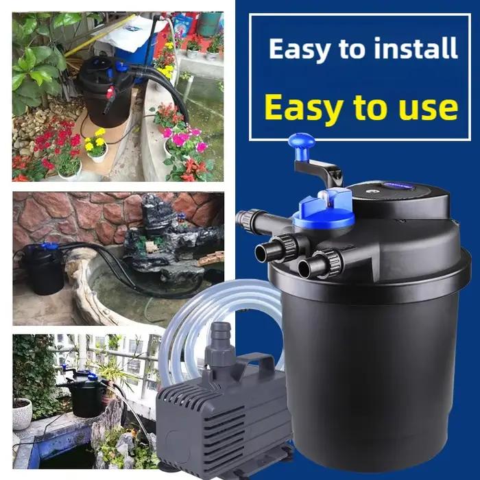 Système de filtration et de circulation d'eau pour bassin de jardin