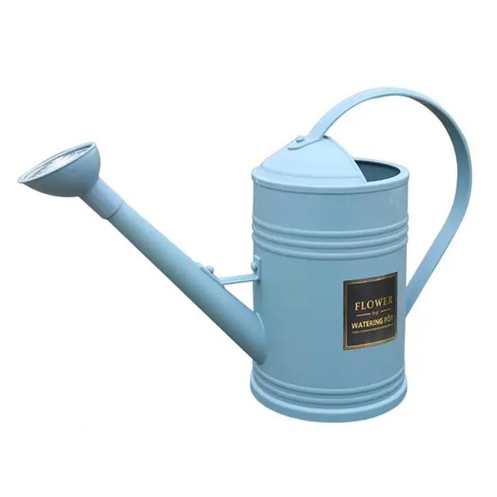 Arrosoir à long bec, arrosoir de jardin en métal de 1,8 L, arrosoir à tête de pulvérisation pour pla