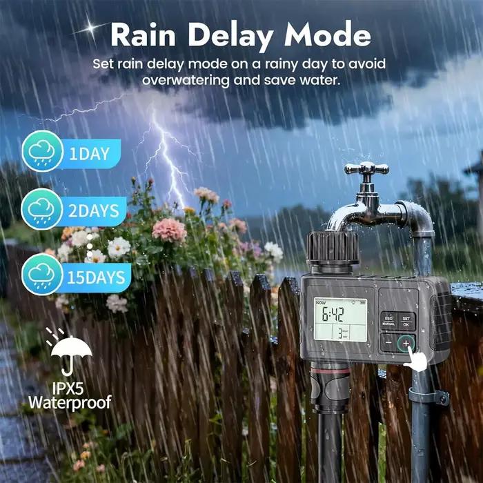 Programmateur d'arrosage automatique intelligent avec écran LCD