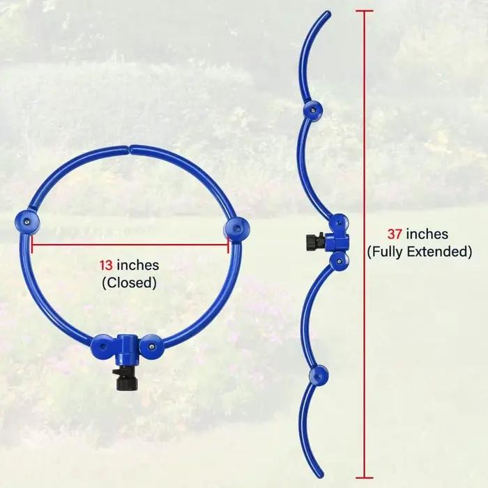 360 ° Distributeur d'arrosage en Y pour tuyau de 33 cm