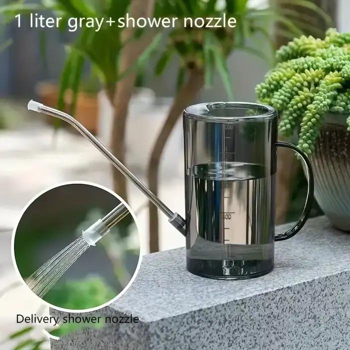 Arrosoir de jardin 1L à long bec avec pelle, pot d'arrosage pour plantes et fleurs d'intérieur et d'