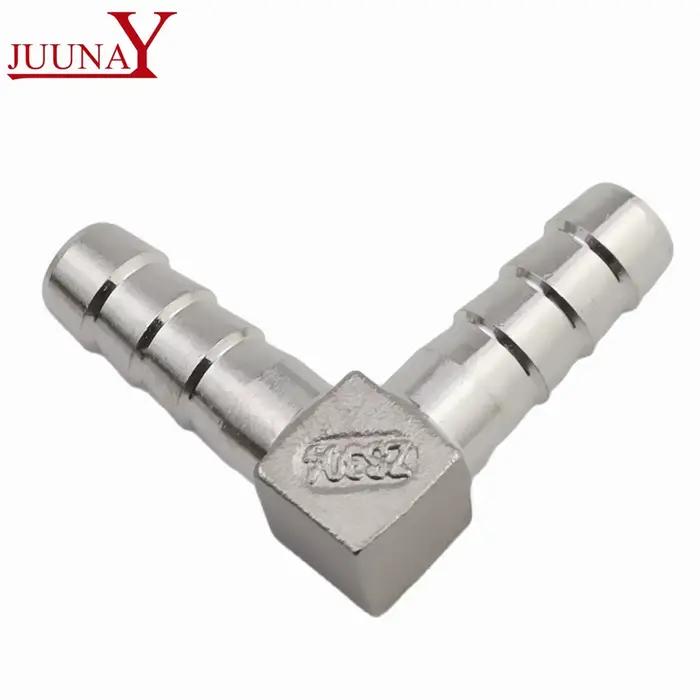 Connecteur de raccord de tuyau à 90 degrés en acier inoxydable 304