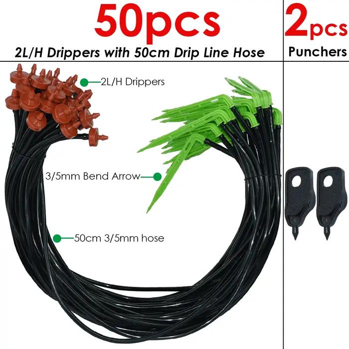 KESLA 50pcs Kit de système d'arrosage de jardin Irrigation goutte