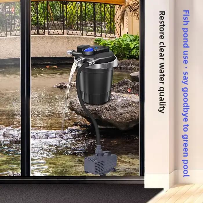 Système de filtration et de circulation d'eau pour bassin de jardin