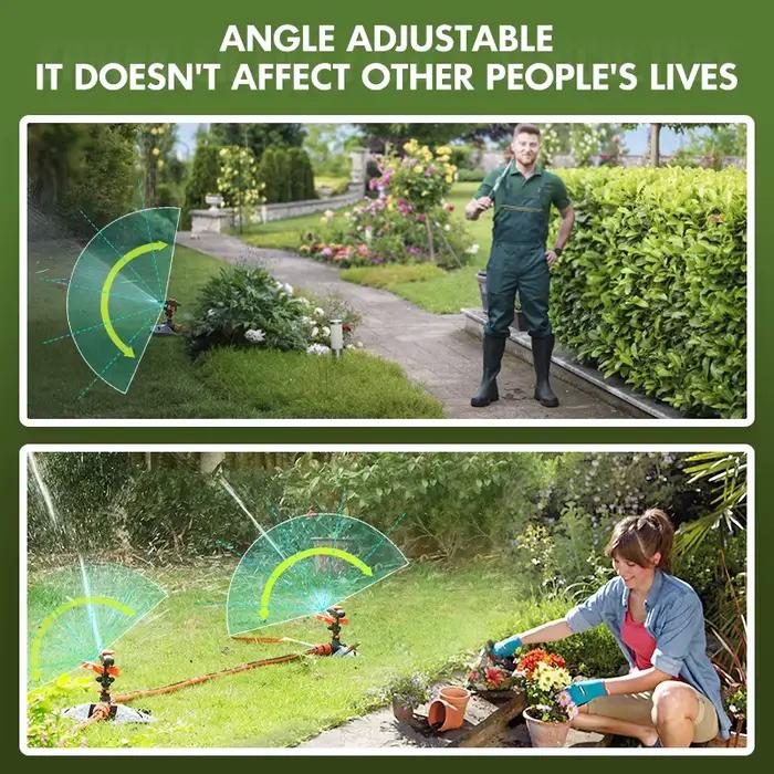 Arroseurs de pelouse d'arrosage de jardin automatique 360 ° Système