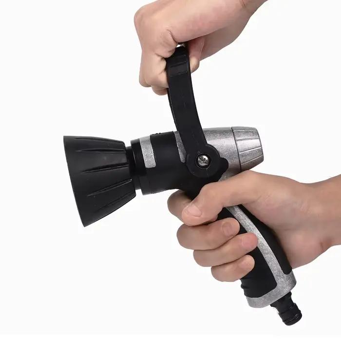 Pistolet de pulvérisation d'eau de jardin en métal haute pression, buse de tuyau d'arrosage de pompi