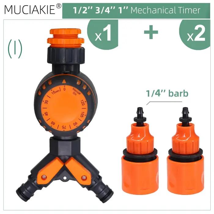 Minuterie mécanique RBCFHI pour jardin 3 voies avec double contrôle analogique pour arrosage et irrigation outil d'arrosage goutte-à-goutte tuyau extérieur occassions spéciales
