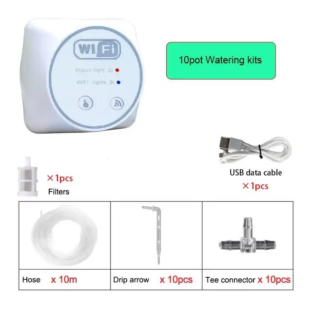 Contrôleur d'irrigation de jardin intelligent WiFi, système d'irrigation goutte-à-goutte automatique