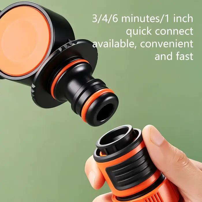 Adaptateur de robinet pour tuyau d'arrosage connexion rapide irrigation jardin design ergonomique couleur kaki rouge gris vert