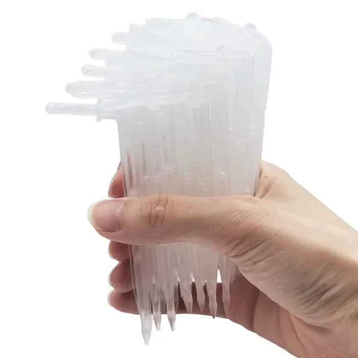 Goutteur de tuyau à courbure transparente