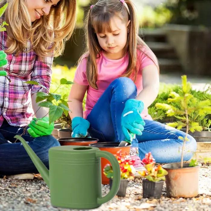 Arrosoir pour plantes en plastique de 1 litre, arrosoir ergonomique pour jardinage intérieur et extérieur, outil d'arrosage transparent et portable pour balcon et patio