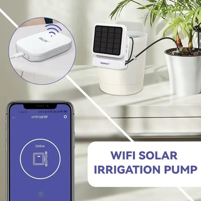 Minuterie d'arrosage intérieur avec panneau solaire
