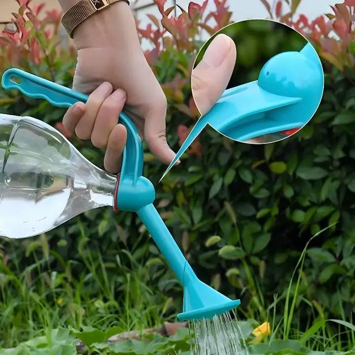 Bouteille d'arrosage manuelle double usage en plastique pour jardinage pulvérisateur d'eau arrosoir irrigation des semis multifonctionnelle blanc jaune rouge