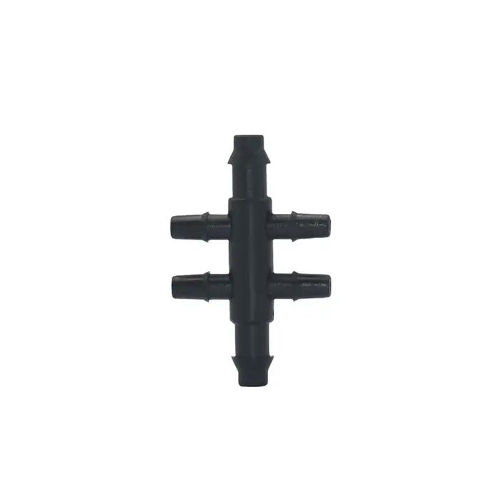 Connecteur d'arrosage goutteur d'irrigation 1/8" 1/4", tuyau barbelé en T, coude, raccord de réparation de tuyau d'eau, coupleur de Tube de jardin noir 30 pièces pour jardinage occassions spéciales