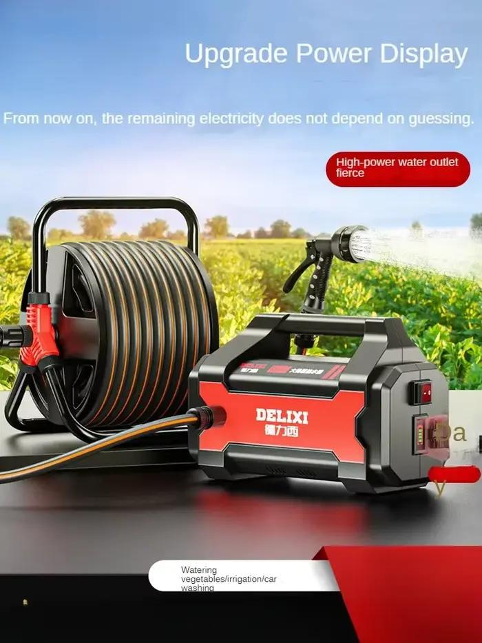 Pompe à eau de charge pour l'arrosage des cultures et l'entretien du potager occasionnelle et quotidienne 220V certifiée CE couleur argentée ou blanche pour jardiniers débutants et passionnés