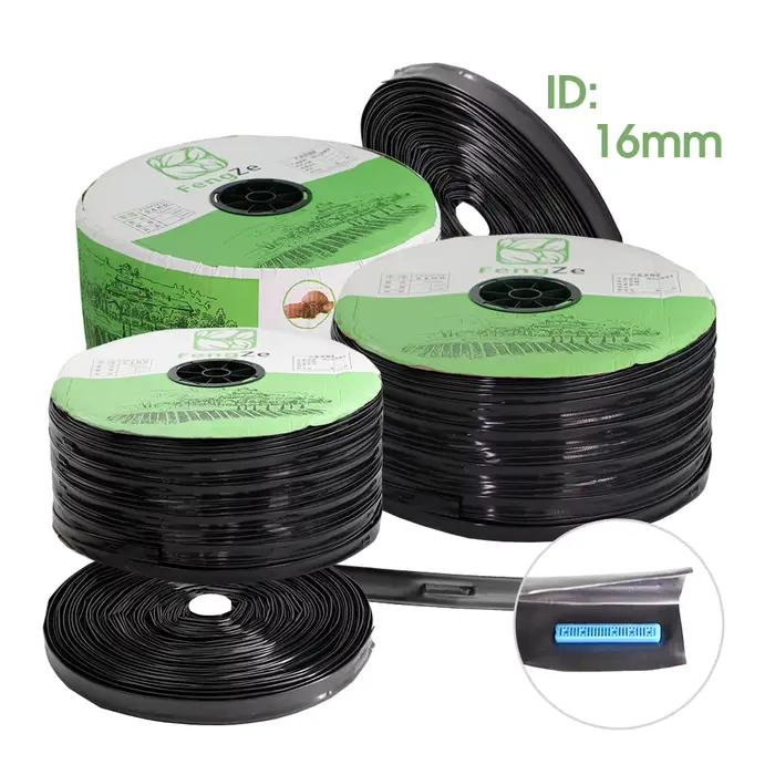 10-200M 16MM Goutte À Goutte Système D'irrigation Agricole Tremper Tuyau Serre Ferme Arrosage Bande