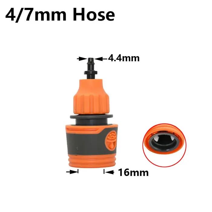 Connecteur de tuyau d'arrosage 1/4 "1/2" 3/4 "1", robinet de jardin, coupleur de tétines de 16mm, sy