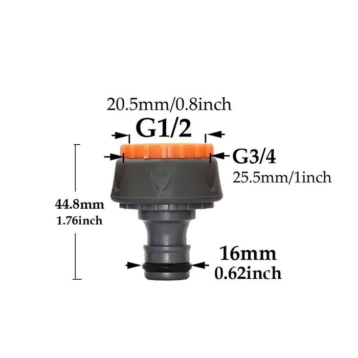 Tuyau de robinet 1/2 ''3/4'' 1 '', connecteur rapide, mamelon de Valve OD16mm 20mm 32MM, raccords d'