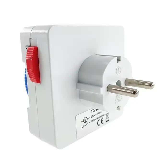 Minuterie Programmable Mécanique EU 24 Heures Prise Murale Coupure Automatique Interrupteur Intelligent Haute Puissance Occasions Domestiques Commerciales