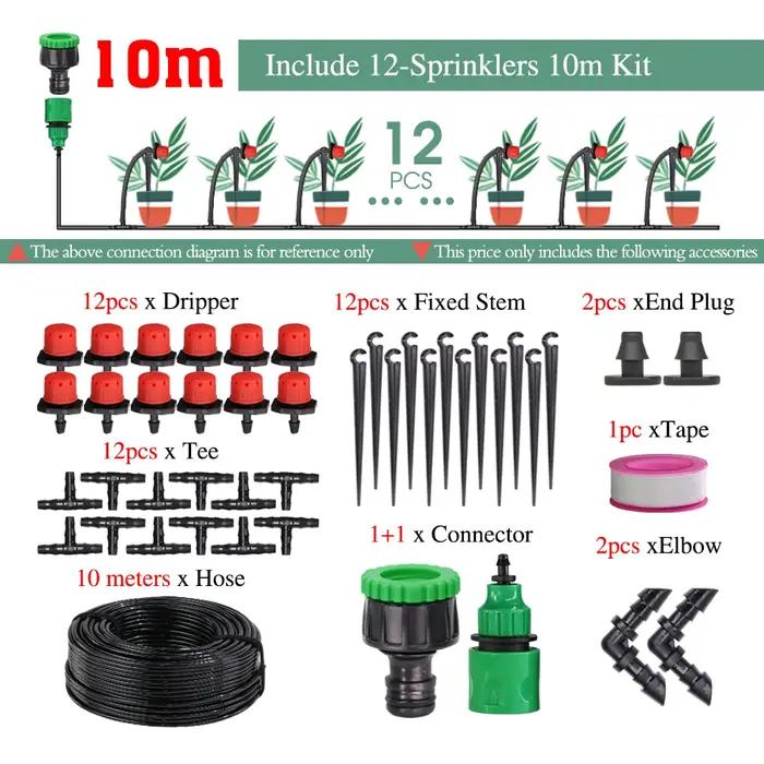 Kit d'irrigation goutte-à-goutte pour jardin