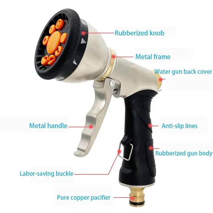 Buse de tuyau de pistolet à eau de jardin