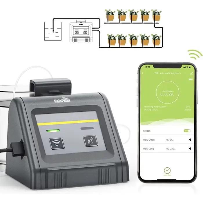 Système d'arrosage automatique WiFi pour plantes en pot d'intérieur