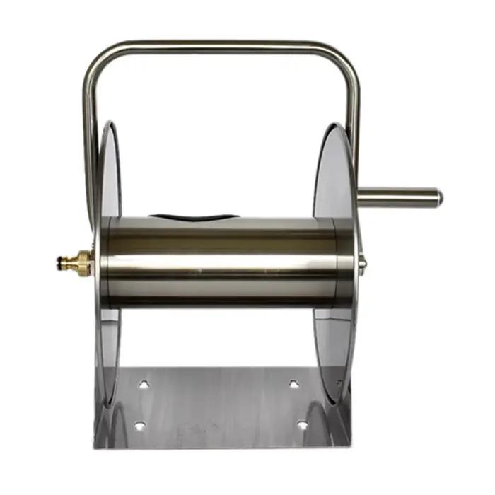 Enrouleur de tuyau d'eau pour voiture montage mural support de sol acier inoxydable laiton tuyau d'eau flexible pour lavage de voiture occasions spéciales