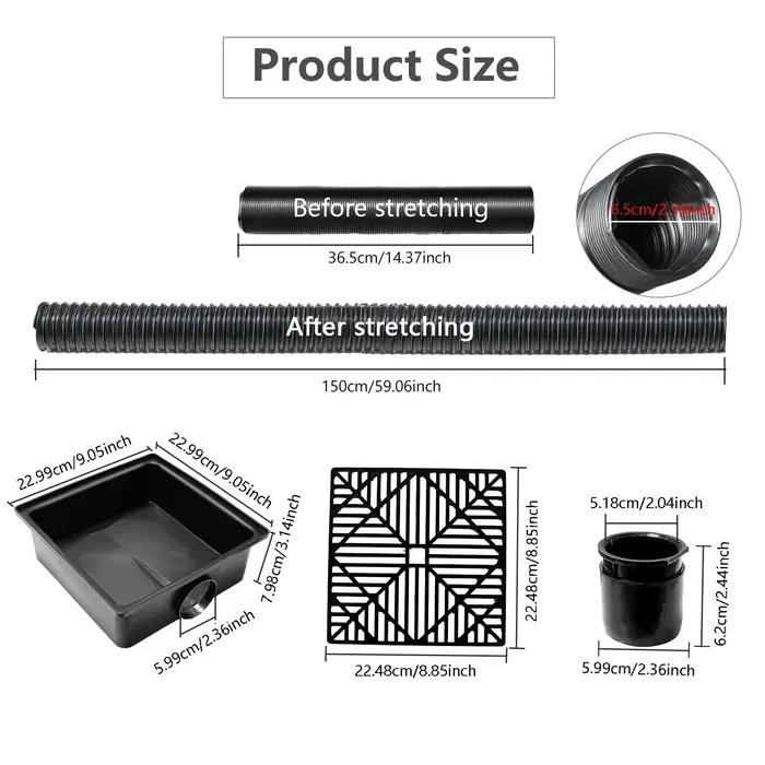 Réservoir de collecte de drainage conception de tuyau anti-fuite pour jardin durable installation facile pour économiser de l'eau et favoriser la croissance végétale robuste occasions spéciales de jardinage écologique