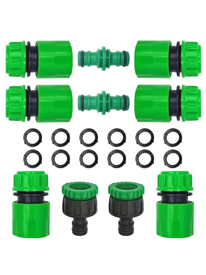 Tuyau d'arrosage de jardin, connecteur rapide ABS, extrémité de 1/2 pouces, Double raccord de tuyau