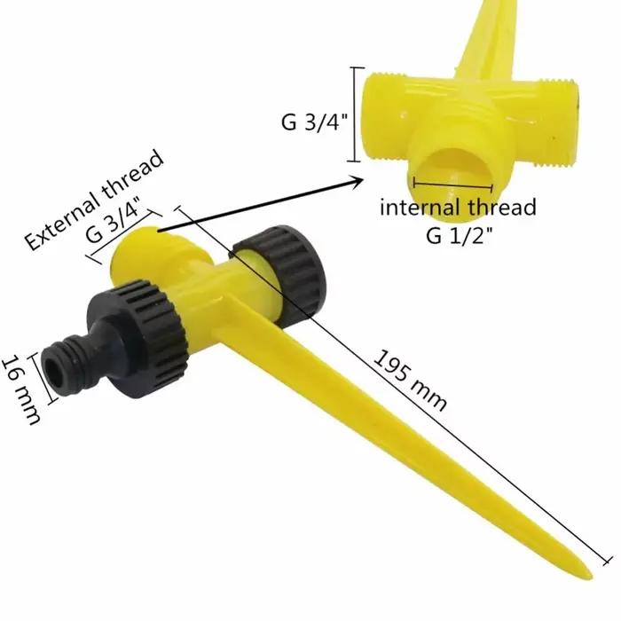 Tête d'arrosage à bras oscillant 360 degrés pour jardinage irrigation refroidissement pulvérisation automatique d'eau pour agriculture occasions spéciales