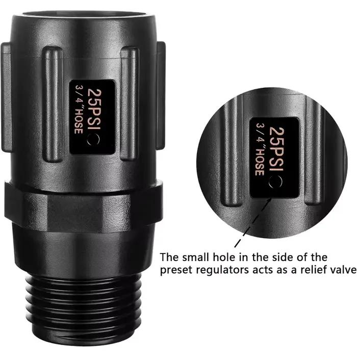 Régulateur de pression pour tuyau d'arrosage 25 PSI