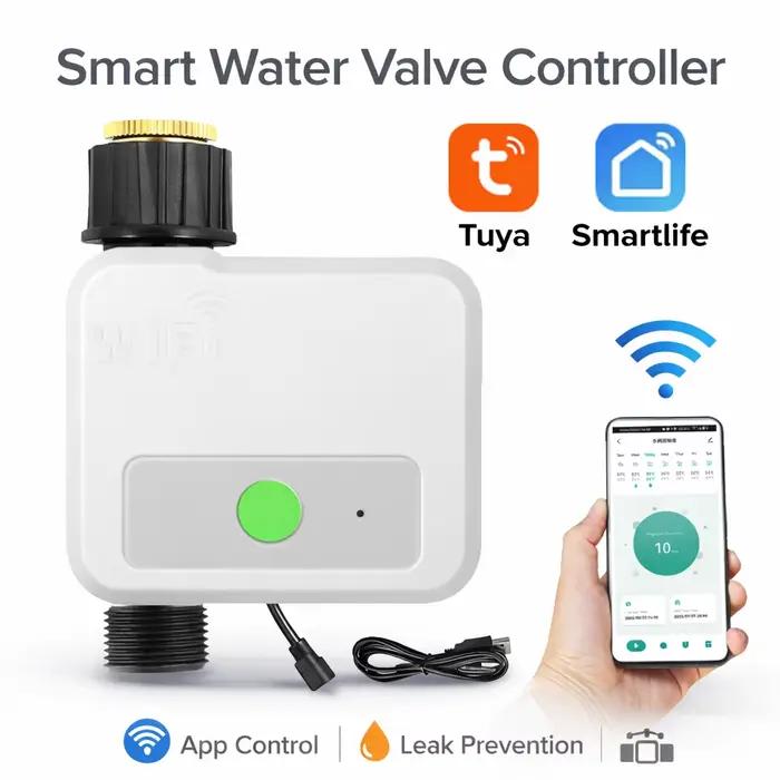 Minuteur d'arrosage intelligent Wi-Fi Tuya pour jardin, système d'irrigation automatique avec vanne