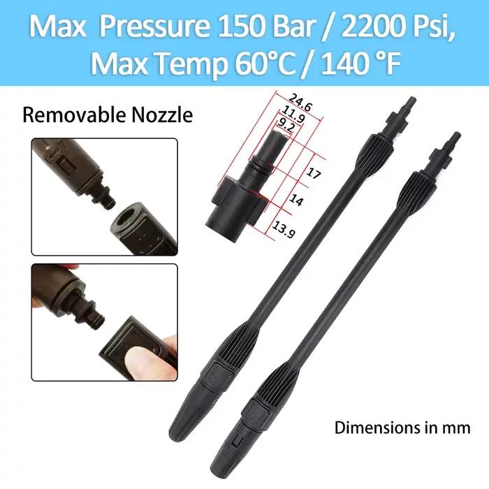Pistolet à eau haute pression BEAR FORCE pour nettoyage de jardin, voiture et terrasse polyvalent et robuste avec certification CE et choix de couleurs multiples