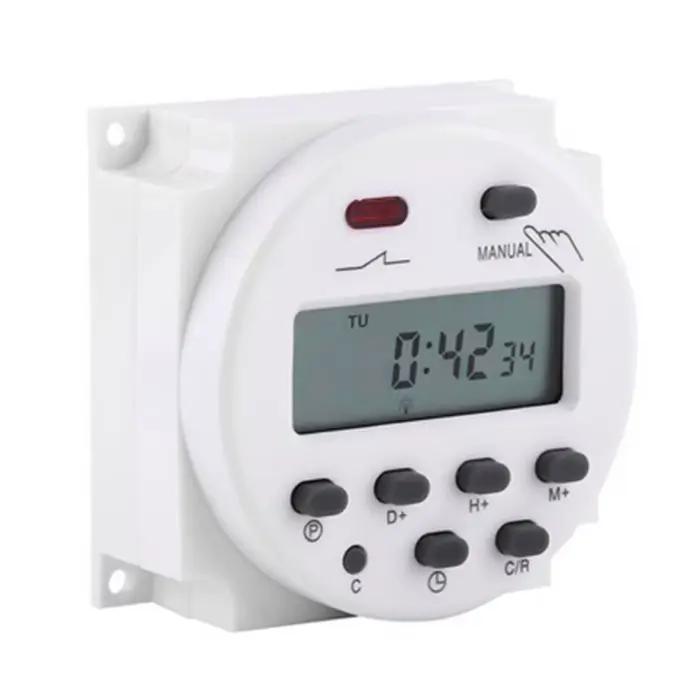 Minuteries numériques DC/AC 12V 16A, écran LCD, 7 jours, minuterie Programmable hebdomadaire, contrô
