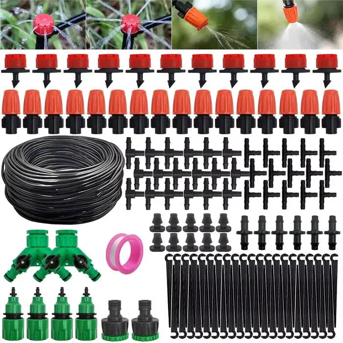 Kit d'irrigation goutte-à-goutte avec pelle de jardin arroseur vortex pour jardin pelouse serre potager irrigation économique