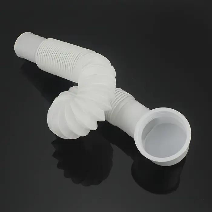 1pc télescopique en plastique baignoire salle de douche baril vers le bas tuyau