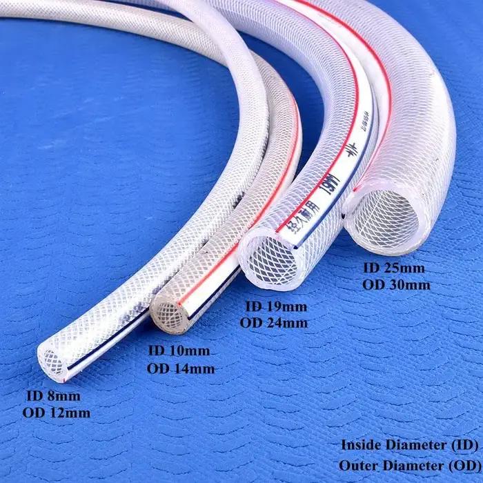 Tuyaux en plastique PVC à mailles de 1m/3m/5m