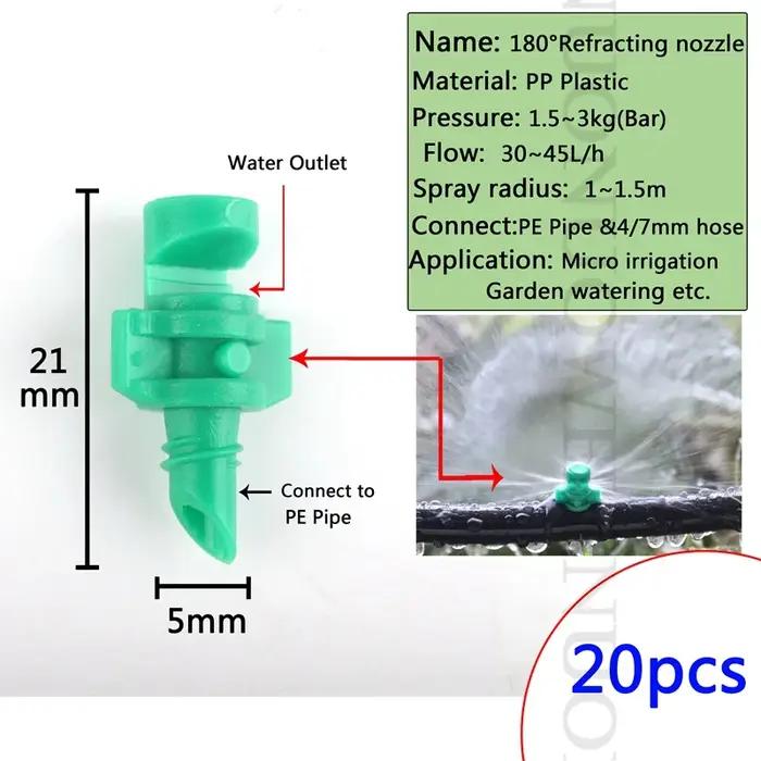 Arroseur d'irrigation de jardin en plastique multi-couleur pour plantes de balcon, arbres fruitiers, légumes et pépinières occasions spéciales