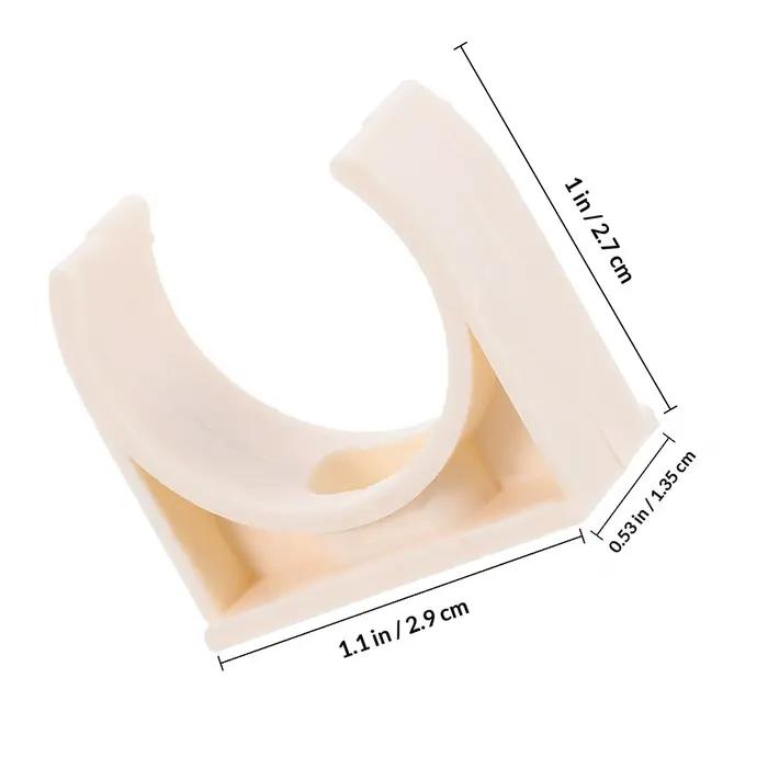 Serre-tuyaux en plastique PVC en forme de U