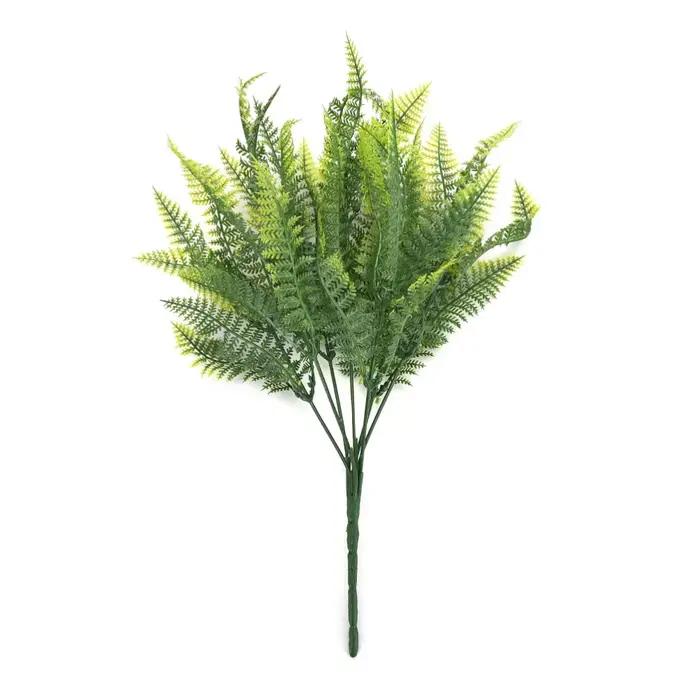 Plantes artificielles en plastique vertes, 7 branches de fougères, accessoires photo, décoration florale pour la maison
