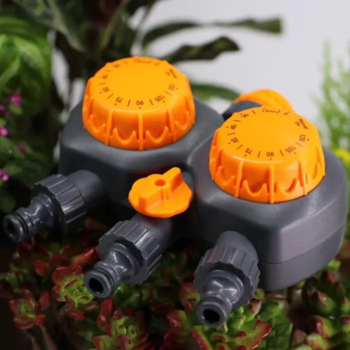Minuterie mécanique RBCFHI pour jardin 3 voies avec double contrôle analogique pour arrosage et irrigation outil d'arrosage goutte-à-goutte tuyau extérieur occassions spéciales