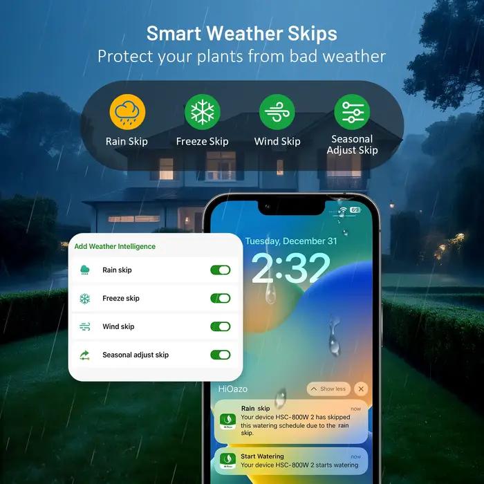 Contrôleur d'irrigation WiFi 6/8 Zones