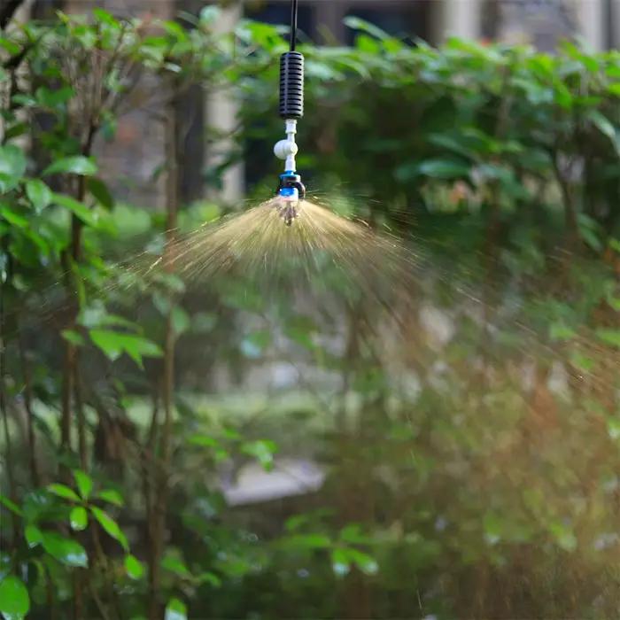 Bus rotative à 360 degrés anti-insectes pour irrigation de jardin, serre et atomisation d'eau pour fleurs et légumes